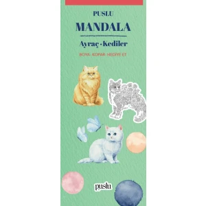 Puslu Yayıncılık Mandala Ayraç - Kediler
