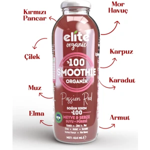 Elite Naturel Organik Smoothıe Passıon Red 414 Ml