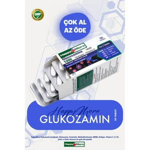 HappyMore Glukozamin Sülfat, Kondroitin, Msm ve Tip 2 Kollajen İçeren 50 Tablet Takviye Edici Gıda