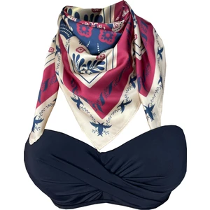 Scarf Laci-Bordo Etnik Fular 70*70 cm