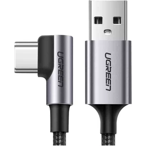 UGREEN USB-C to USB-A 3A QC 90 Derece Hızlı Şarj Kablosu, 1 Metre, Uzay Girişi, 50941