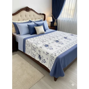 Fugoconcept Premium Baskılı Pike Seti (Çarşaf/pike/2 Yastık Kılıfı) | %100 Pamuk