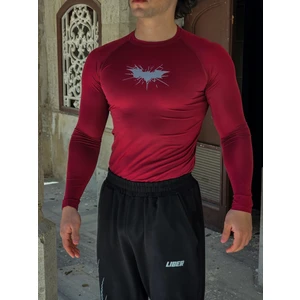 Batman - Uzun Kollu Compression T-Shirt (Bordo)