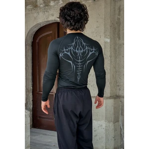 Cyberbones - Uzun Kollu Compression T-Shirt (Siyah)