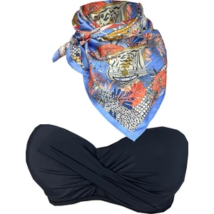 Scarf Blue Tiger Fular 70*70 cm