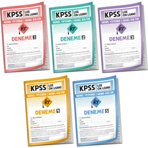Kr Akademi Yayınları 2026 KPSS Lise Ön Lisans Genel Yetenek Genel Kültür 5'li Deneme Paketi