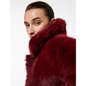 Suni Kürk Mont Uzun Kollu Crop