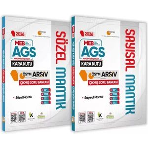 Karakutu Yayınları 2026 MEB-AGS Kara Kutu Sayısal ve Sözel Mantık Set ÖSYM Çıkmış Soru Bankası Konu Özetli Çözümlü