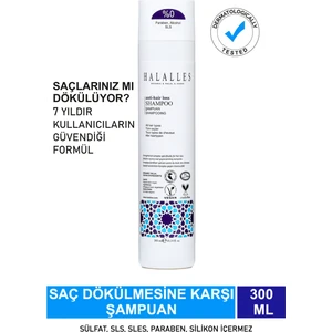 Saç Dökülmesine Karşı Şampuan - Sülfatsız & Vegan Formül 300 ml