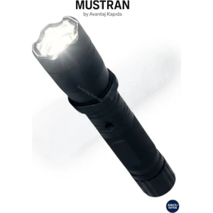 Elektroşoklu Şarjlı LED El Feneri Kişisel Savunma Metal Gövde Güvenlik 2000W