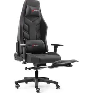 Xdrive Fırtına Ayak Uzatmalı Profesyonel Oyuncu Koltuğu Siyah
