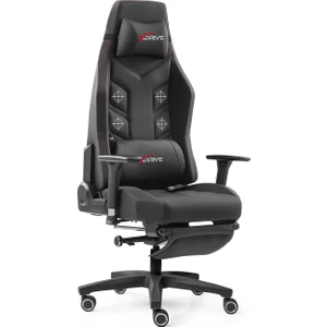 Xdrive Fırtına Masajlı Ayak Uzatmalı Profesyonel Oyuncu Koltuğu Siyah