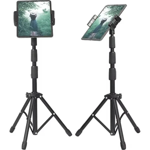 Taşıma Çantalı Katlanıp Uzayabilen Masa Üstü Tablet Tutuculu Tripod Tablet Tutucu Standı