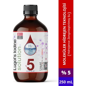 Dolar Kimya Lugol Iyot Çözeltisi %5 | 250 ml | Cam Şişe (Pharma Grade Lügol)