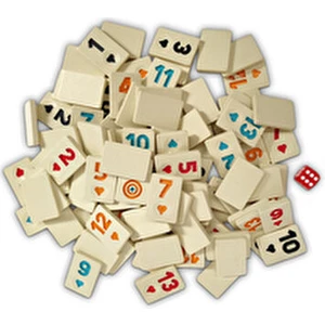 Helena Wood Art Lüks Okey Taşı 106 Parça Melamin Malzeme ile Oyun Takımı