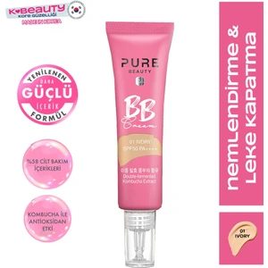 Pure Beauty BB Krem SPF50 PA++++ 30 ml Ivory Tüm Cilt Tipleri İçin Ton Eşitleyici Etki