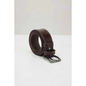 Erkek %100 Hakiki Deri 4 cm Spor Kahverengi Kemer