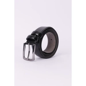 Erkek 3,5 cm Klasik Siyah Kemer