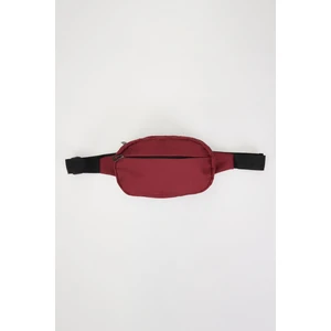 Unisex 2 Bölmeli Bordo Omuz ve Bel Çantası