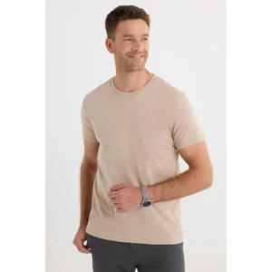 Unisex Slim Fit Dar Kesim %100 Pamuk Yumuşak Dokulu Taş Bisiklet Yaka Tişört