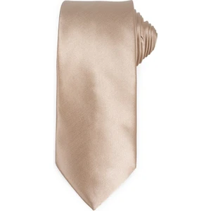 Düz Klasik Cep Mendilli Kahverengi Erkek Kravat