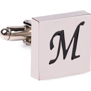 M Harfli Tekli Erkek Kol Düğmesi