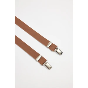 Erkek Düz Ince Altın Renk Pantolon Askısı