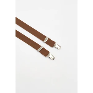 Erkek Düz Ince Bordo Pantolon Askısı