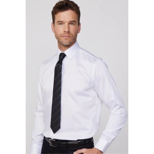 Erkek Regular Fit Beyaz Non-Iron Pamuklu Doğa Dostu Ekoteks Belgeli Ütü Gerektirmez Gömlek