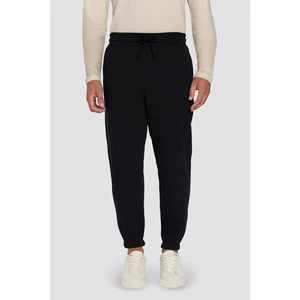 Unisex Relax Fit Rahat Kesim Şardonlu 3 Cepli Lastikli Jogger Paça Siyah Eşofman Altı
