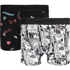 Erkek 2'li Pamuk Likralı Esnek Kumaş Boxer