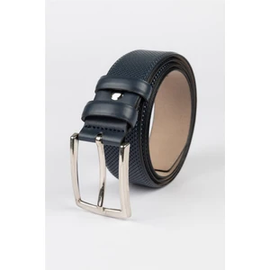 Erkek 3,5 cm Klasik Lacivert Kemer