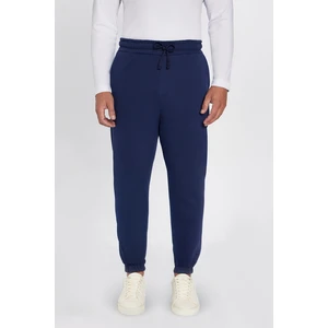 Unisex Relax Fit Rahat Kesim Şardonlu 3 Cepli Lastikli Jogger Paça Lacivert Eşofman Altı