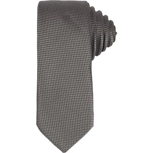İnce Armürlü Gri Erkek Kravat