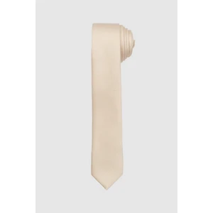 İnce Armürlü Kahverengi Erkek Kravat