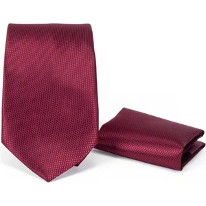 Klasik Armürlü Bordo Kravat
