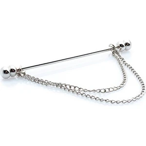 Erkek Gümüş Renk Yaka İğnesi