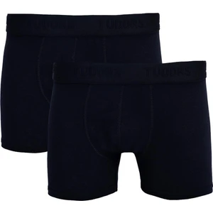 ERkek 2'li Pamuklu Likralı Esnek Kumaş Siyah Boxer