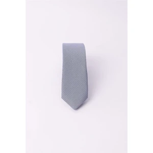 Kendinden Desenli Düz Erkek Mavi Kravat