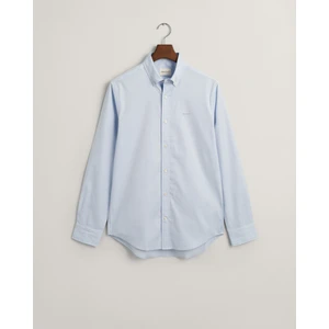 Erkek Mavi Regular Fit Düğmeli Yaka Oxford Gömlek 3000300.455