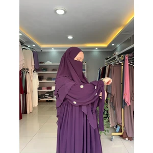 Yüsra Collection Papatya Nakışlı Liza Elbise