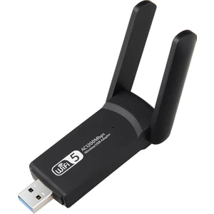 Dual Band USB 3.0 Adaptör Kablosuz Wifi Alıcı AC1200 Mbps