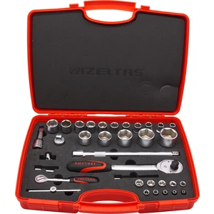 Izeltaş 1/4, 1/2 Altı Köşe Lokma Anahtar Takımı (35 Parça)