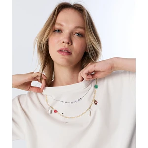 Zincir Aksesuarlı Tişört TW6250070121018