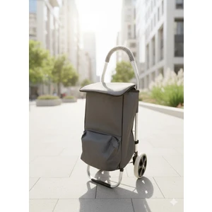 Grand Star İthalat & İhracat Buzluklu Termal Pazar Arabası – Katlanabilir Alüminyum Şase, Büyük Hacim, Sessiz Tekerlek