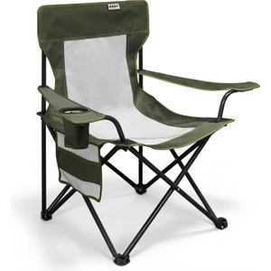 Kamp Sandalyesi, Outdoor, Plaj ve Piknik Için Katlanır Kamp Sandalyesi, Standart Boy - Haki
