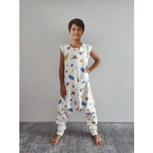 Rukiye Yavuz Pamuk Pazen Pamuk Pazen Kolsuz Çocuk Uyku Tulumu Çift Kat Pazen %100 Pamuk Nefes Alan Terletmez Kumaş