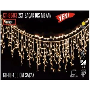 2x1 Saçak LED Dış Mekan 10 mt