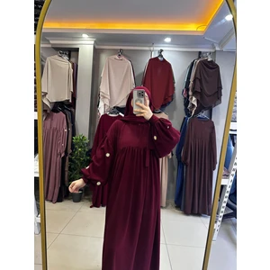 Yüsra Collection Papatya Nakışlı Liza Elbise