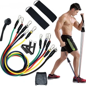 Sweet & Sweet Avessa ESC-500 5'li Direnç Lastiği Set Çok Fonksiyonlu Vücüt Geliştirme Direnç Lastiği Seti 11 Parça